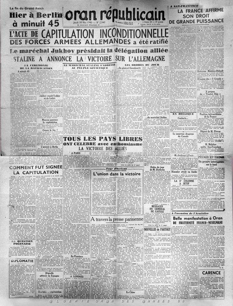 ECHO D ORAN REPUBLICAIN 10 MAI 1945.JPG